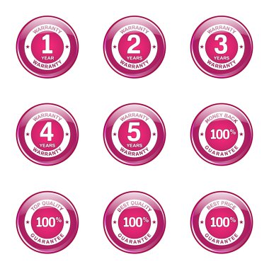 garanti garanti mühür Icon set