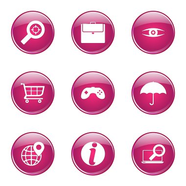 SEO internet işareti Icon set