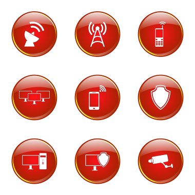 Telekom iletişim Icon set
