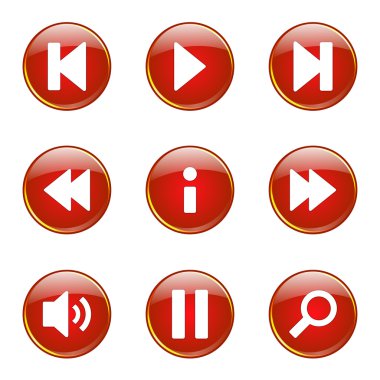 Çoklu ortam denetleyicisi Icon set