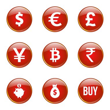 para birimi işareti Icon set