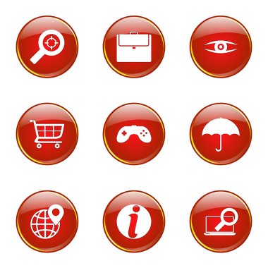SEO internet işareti Icon set