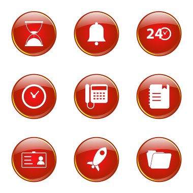 zaman süresi Icon set