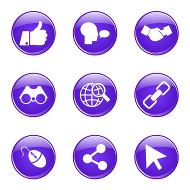 Sosyal Internet simge seti