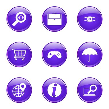 SEO internet işareti Icon set