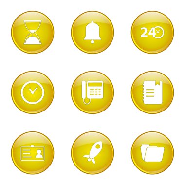 zaman süresi Icon set