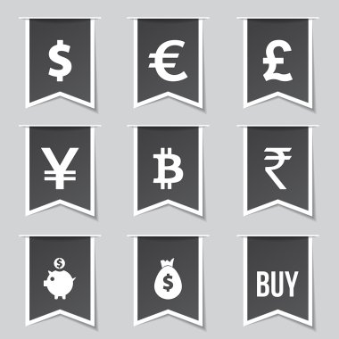 para birimi işareti Icon set