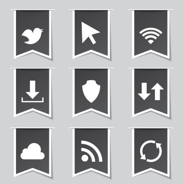 Web internet Sosyal Icon set