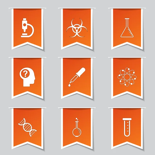 Conjunto de ícones de instrumentos científicos —  Vetores de Stock