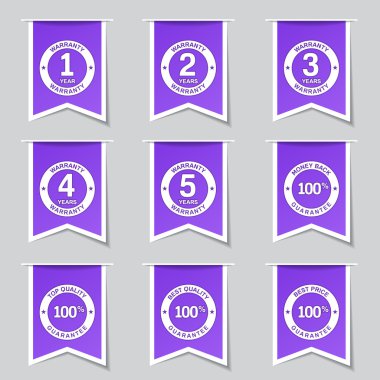 garanti garanti mühür Icon set