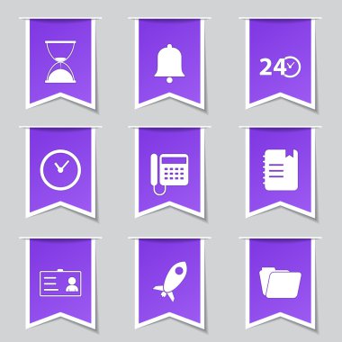 zaman süresi Icon set