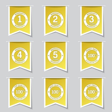 garanti garanti mühür Icon set