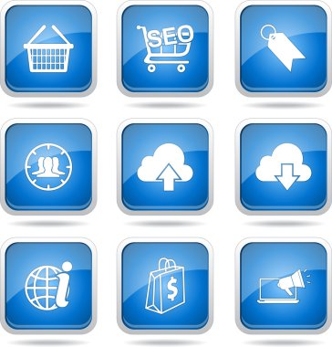SEO internet işareti Icon set