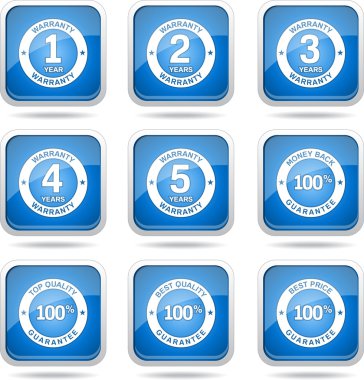 garanti garanti mühür Icon set