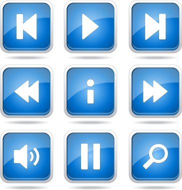 Çoklu ortam denetleyicisi Icon set
