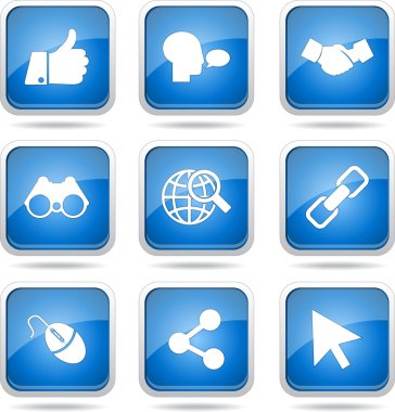 Sosyal Internet simge seti