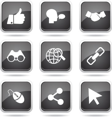 Sosyal Internet simge seti