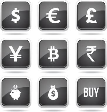 para birimi işareti Icon set