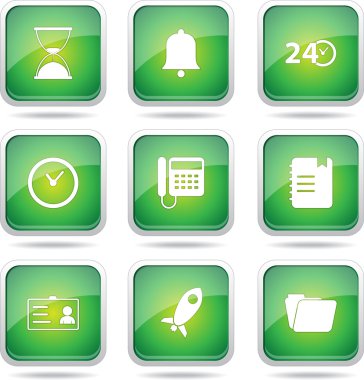 zaman süresi Icon set