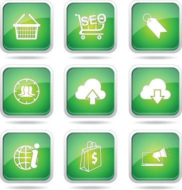 SEO internet işareti Icon set