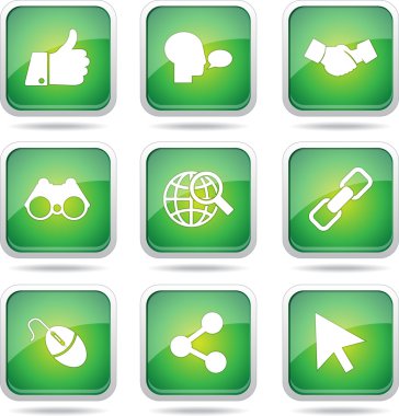 Sosyal Internet simge seti