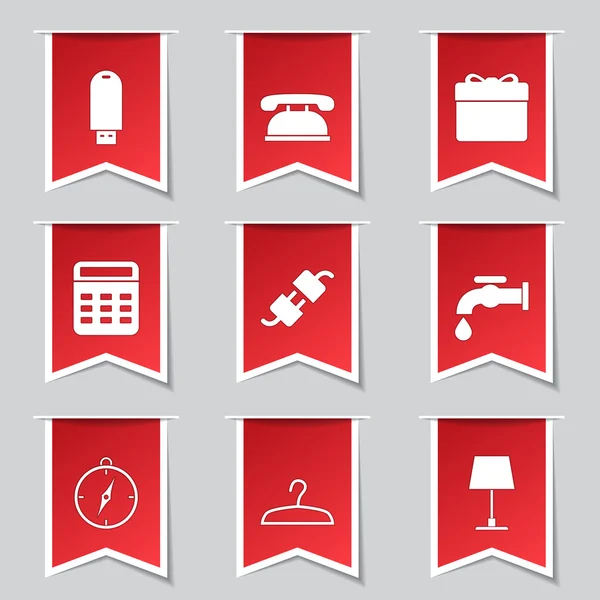 House Equipments Icon Set — Stock Vector