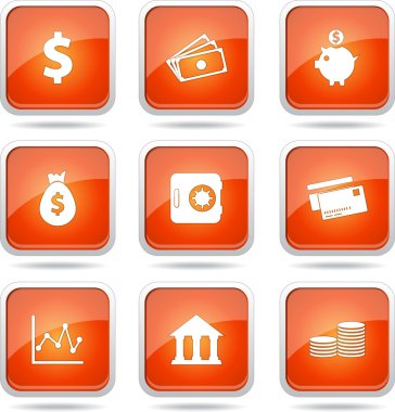 Finans bankacılık Icon set