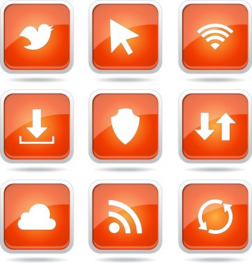 Web internet Sosyal Icon set