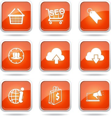 SEO internet işareti Icon set