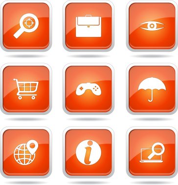 SEO internet işareti Icon set