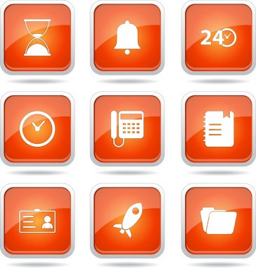 zaman süresi Icon set