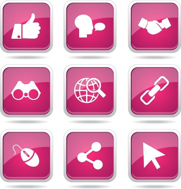 Sosyal Internet simge seti