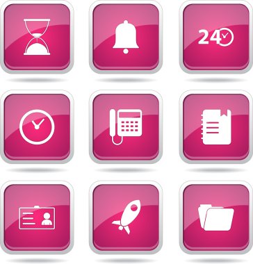 zaman süresi Icon set