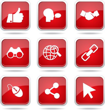 Sosyal Internet simge seti