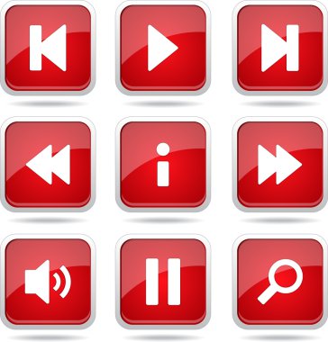Çoklu ortam denetleyicisi Icon set