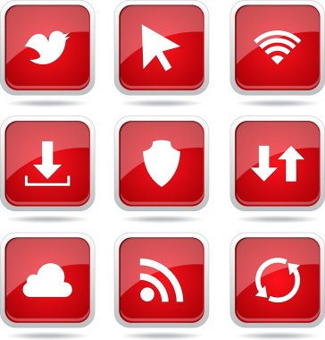 Web internet Sosyal Icon set