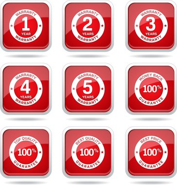 garanti garanti mühür Icon set