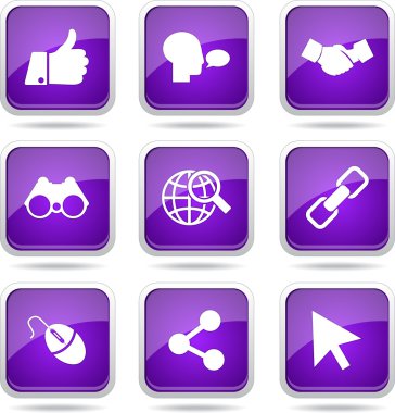 Sosyal Internet simge seti