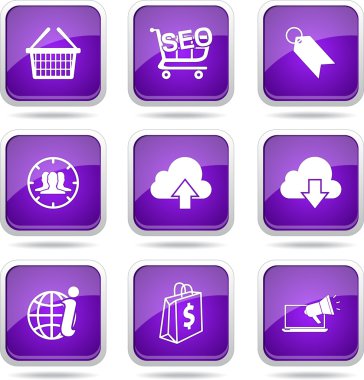 SEO internet işareti Icon set