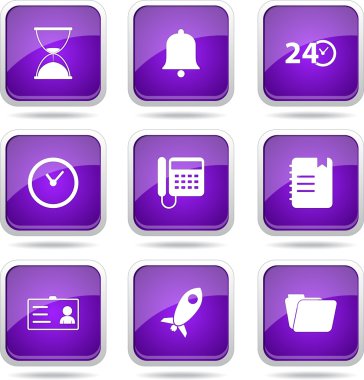 zaman süresi Icon set