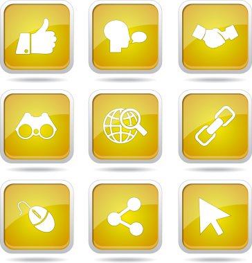 Sosyal Internet simge seti