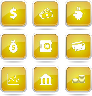 Finans bankacılık Icon set