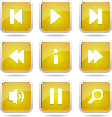 Çoklu ortam denetleyicisi Icon set