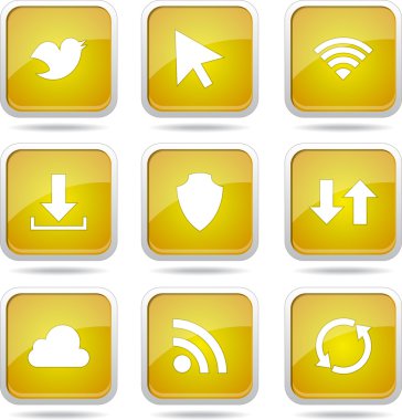 Web internet Sosyal Icon set