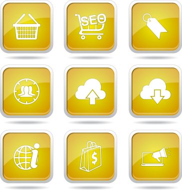 SEO internet işareti Icon set