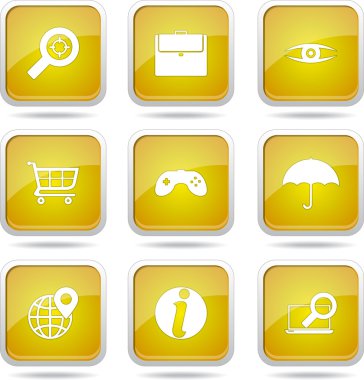 SEO internet işareti Icon set