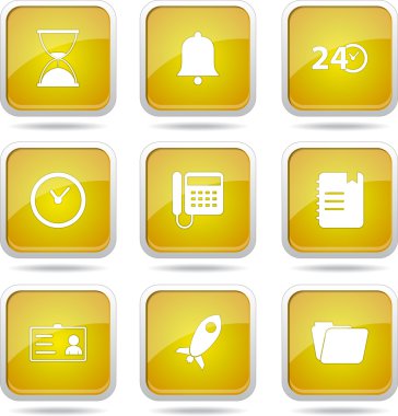 zaman süresi Icon set