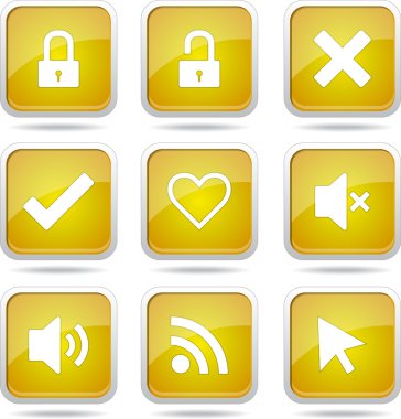 SEO internet işareti Icon set