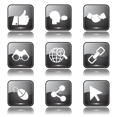 Sosyal Internet simge seti