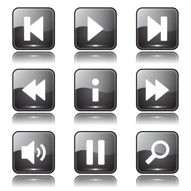 Çoklu ortam denetleyicisi Icon set